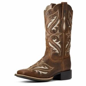Ariat Women’s Round Up Bliss Sassy Brown w Glitter